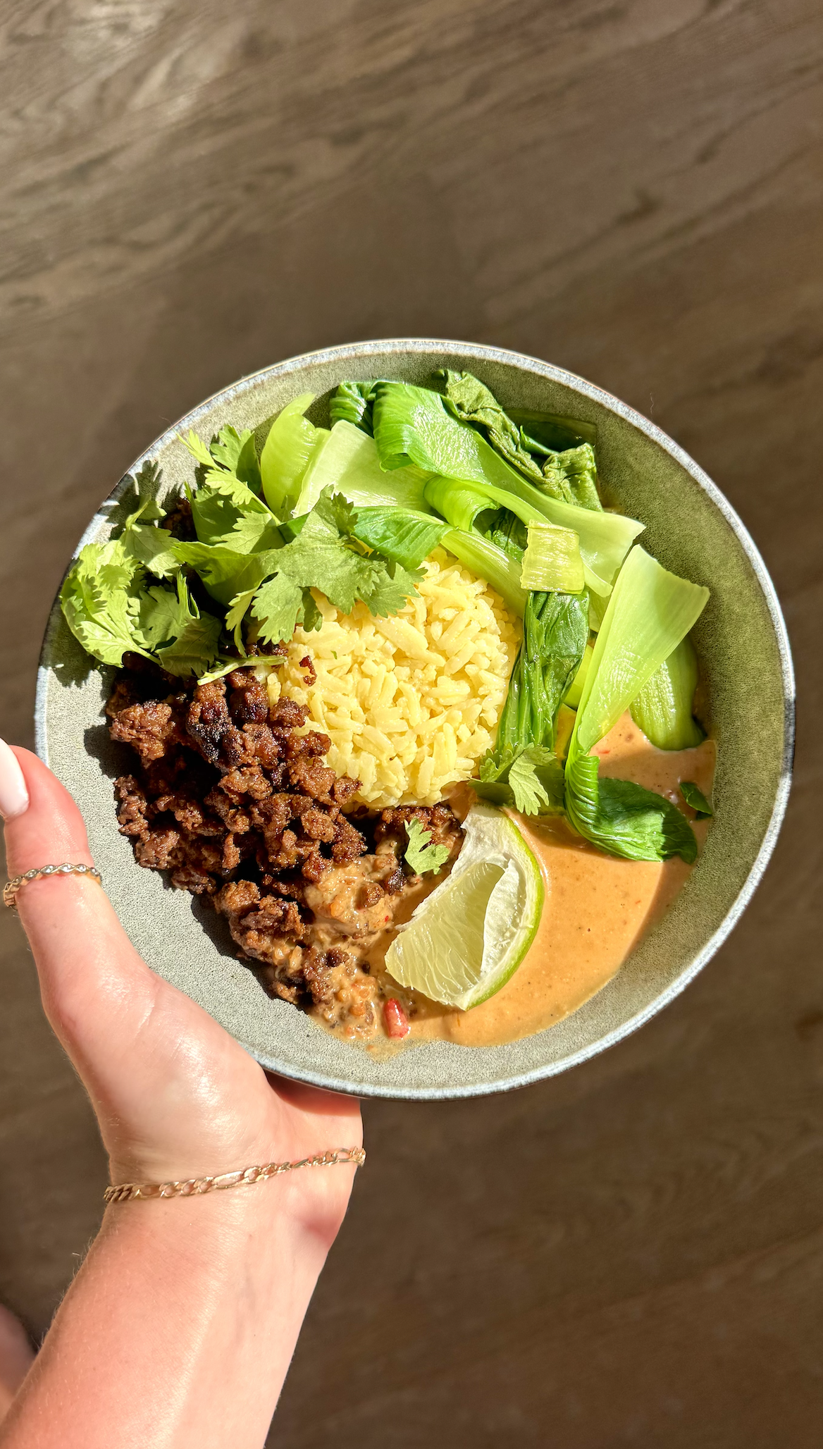 Saucy Satay Rice w/ Crispy Hoisin Mince